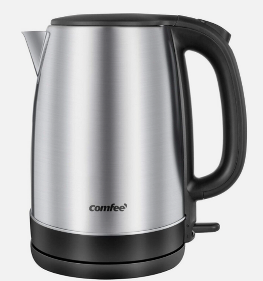 Comfee 1.7l Stainless Steel Electric Tea Kettle Bpafree Hot Water Boiler Cordles