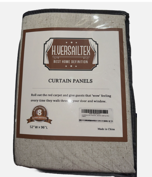 h.versailtex curtains 52 W X 96 L Black Out Curtains