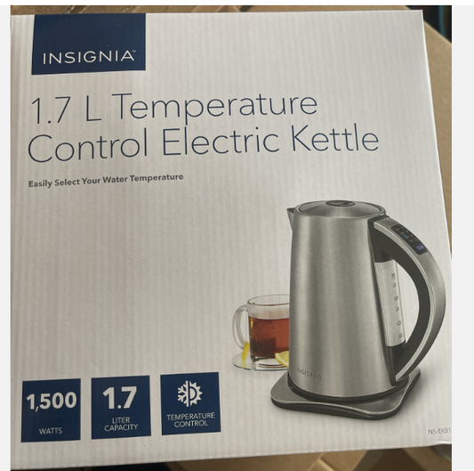 Insignia 1.7 L / 1.8 Quart Cordless Electric Kettle Stainless Steel NS-EKB17SS0/