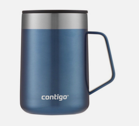 Contigo 14 oz Streeterville Vacuum Insulated Stainless Steel Mug with Handle New