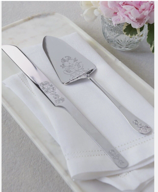 Silver Cake Serving Set, Wedding