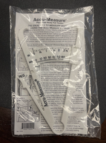 Body Fat Tester Caliper- Accu-Measure: Easy to Read and Use #AM99 -NEW