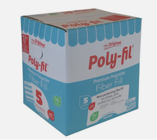 Fairfield PF-05 Poly-Fil Premium Polyester Fiberfill, White. 5 Lbs