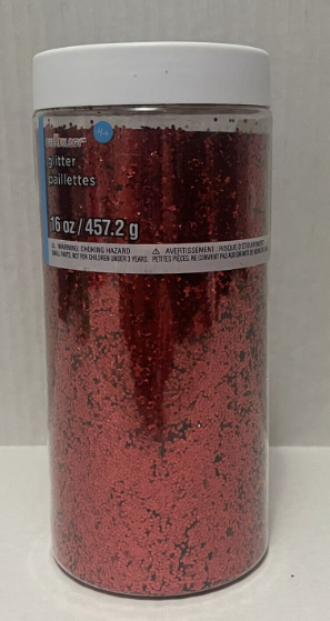 Creatology Red Glitter 16oz. Perfect For Any Crafts